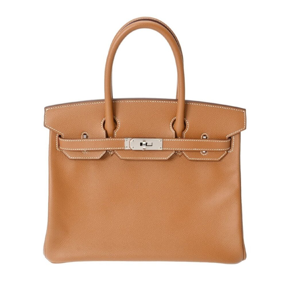 HERMES Birkin 30 Gold hand bag